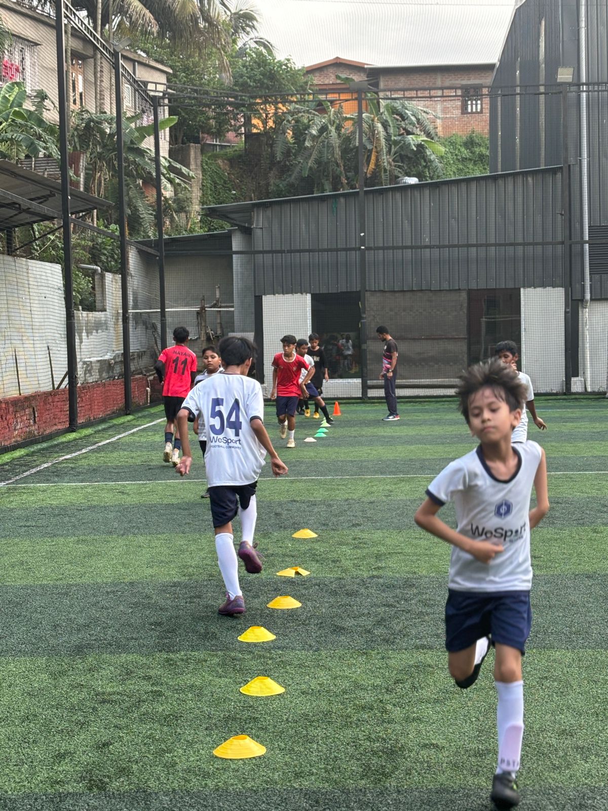 Football agility drills at WeSport Guwahati - Youth Football Training