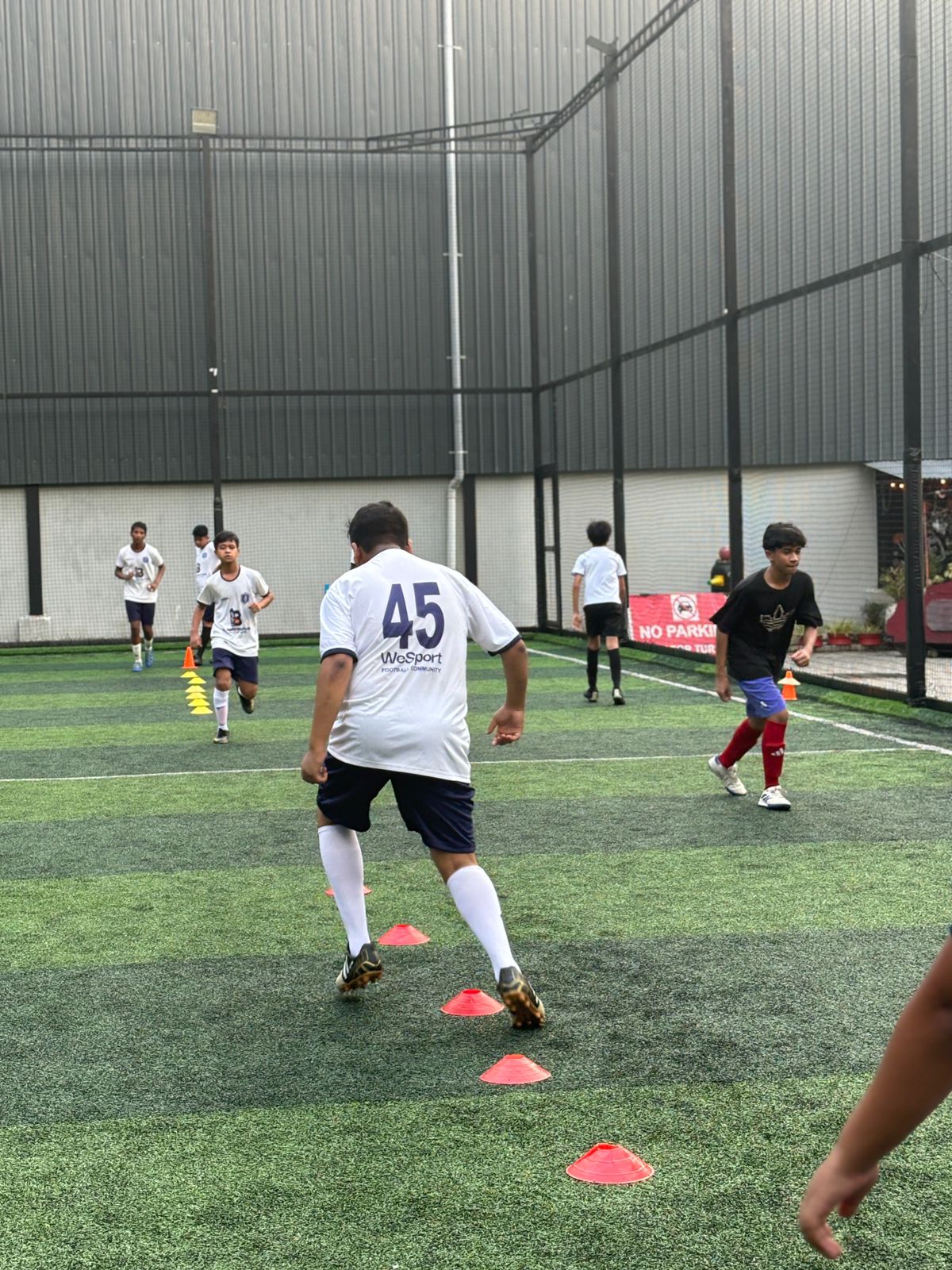 Football skills training session at WeSport Guwahati - Professional Football Coaching