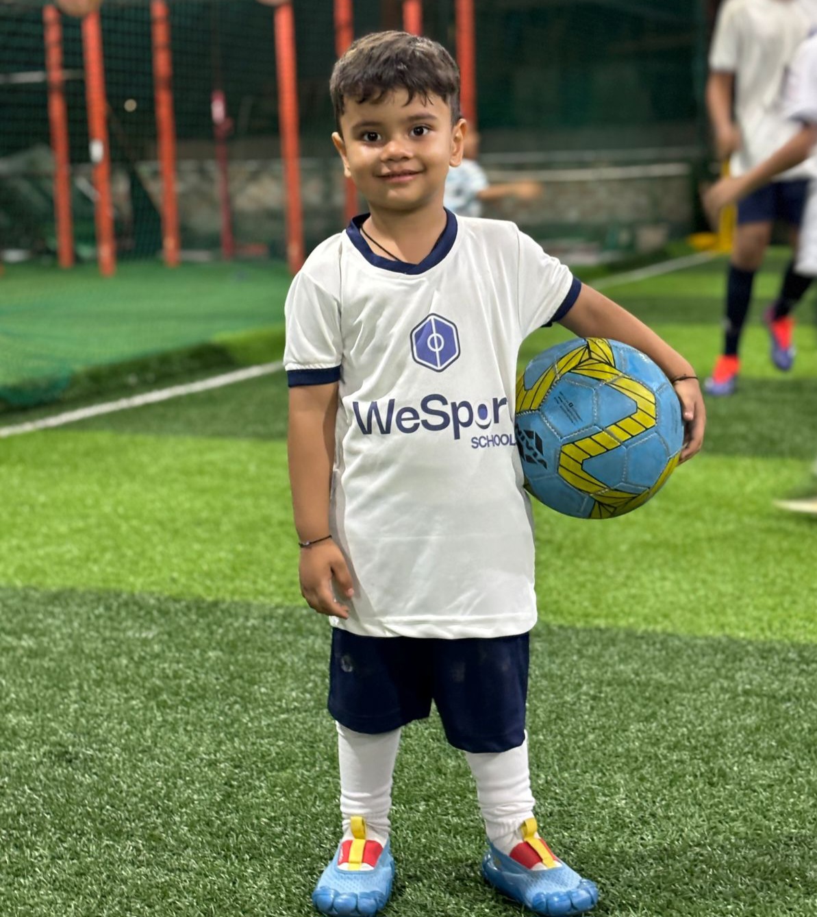 Young WeSport football player training in Guwahati - Junior Football Program